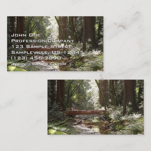 Muir Woods Bridge II Visitenkarte (Vorne/Hinten)