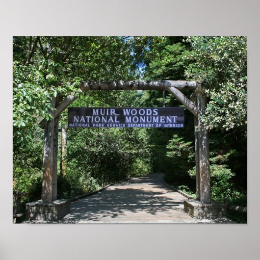 "Muir Woods Entrance" Poster (Vorne)