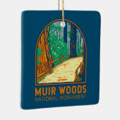 Muir Woods National Monument California Emblem Keramikornament (Rechts)
