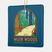 Muir Woods National Monument California Emblem Keramikornament (Links)