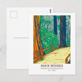 Muir Woods National Monument California Vintag Postkarte (Vorne/Hinten)