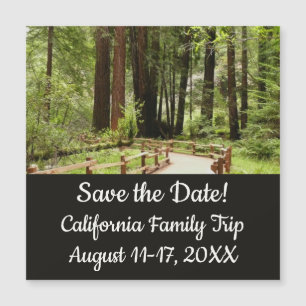 Muir Woods Path I Nature Save the Date Magnetkarte