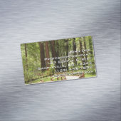 Muir Woods Path I Naturefotografie Magnetische Visitenkarte (Beispiel)