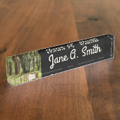 Muir Woods Path I Naturefotografie Namensplakette (Seite)