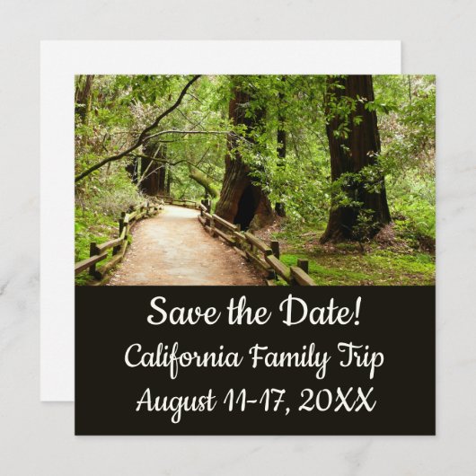 Muir Woods Path II Nature Save the Date (Vorne/Hinten)