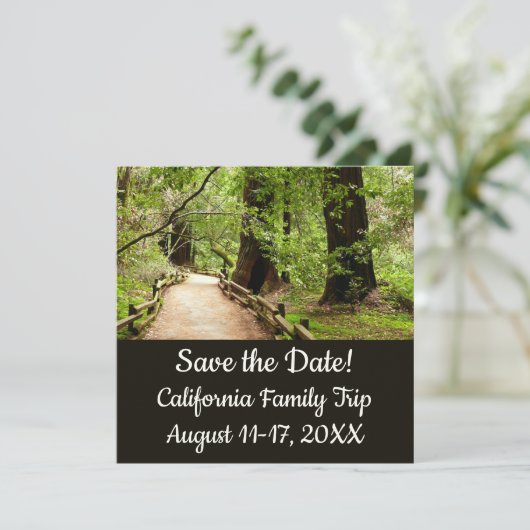 Muir Woods Path II Nature Save the Date (Stehend Vorderseite)