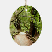 Muir Woods Path II Naturfotografie Keramikornament (Rechts)