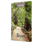 Muir Woods Path II Naturfotografie Klemmbrett (Links)