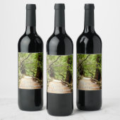 Muir Woods Path II Naturfotografie Weinetikett (Flaschen)