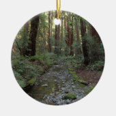 Muir Woods Stream Forest Landschaft Keramik Ornament (Vorne)