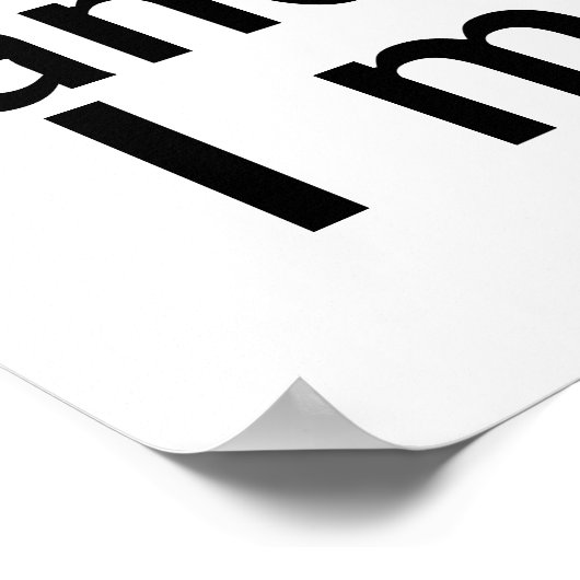 Muir Zitat Poster fett schwarz-weiß modern (Ecke)