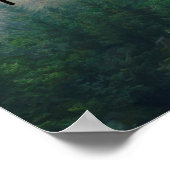 Muir zitieren die Berge als Kiefernbaumkunst Poster (Ecke)