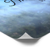 Muir zitieren die Berge als Landschaftskunst Poster (Ecke)