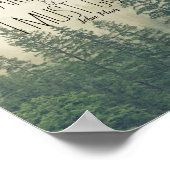 Muir zitieren die Berge Poster (Ecke)