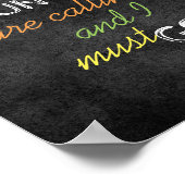 Muir zitieren Poster, das die Berge nennen Poster (Ecke)