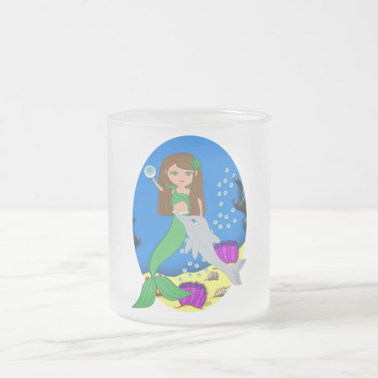 Muirenn, die grüne Meerjungfrau und die Dolphin-Ta Mattglastasse (Mittel)