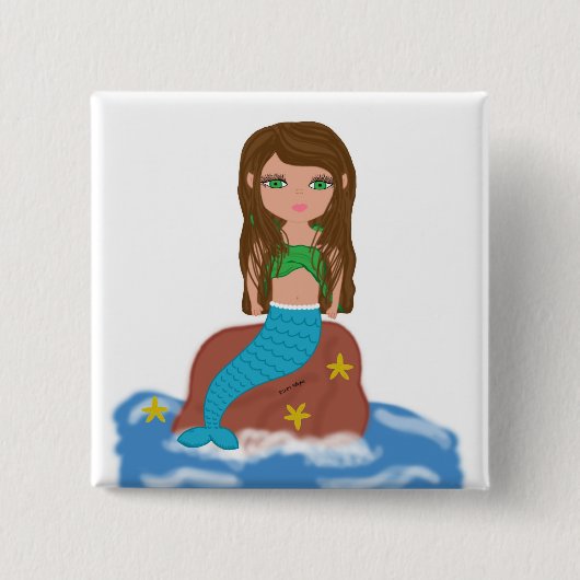 Muirenn the Mermaid Button (Vorderseite)