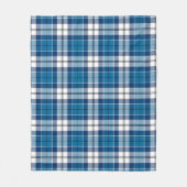 Muirhead Blue Kariert Fleecedecke (Vorderseite)