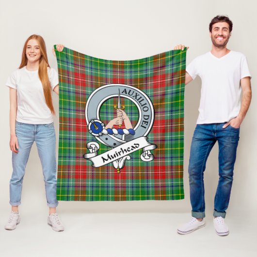 Muirhead Clan Abzeichen Tartan Kariert Fleecedecke (Beispiel)
