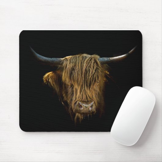 Muismat Schotse hooglander Mousepad (Mit Mouse)