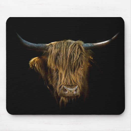 Muismat Schotse hooglander Mousepad (Vorne)
