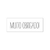 Muito Obrigado Vielen Dank sehr viel Portugiesisch Gummistempel (Prägung)