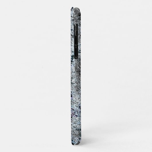 Muito rústico fungo prateado sujo de carbono Case-Mate iPhone hülle (Hinten/Links)