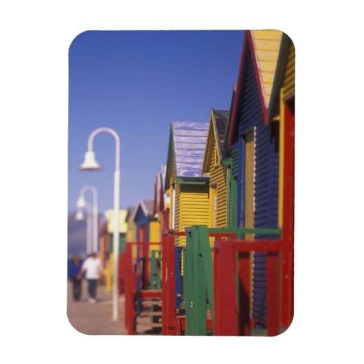 Muizenburg Badekasten, in der Nähe von Capetown, S Magnet (Vertikal)