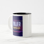 Mujer empoderada zweifarbige tasse (Vorderseite Links)