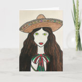 Mujer latina karte (Vorderseite)