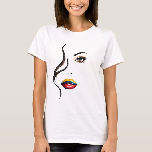 Mujer Venezolana Bella y Poderosa – VE T-Shirt (Vorderseite)