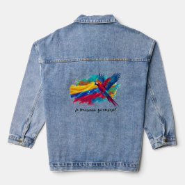 mujer Venezuela libre – Orgullo venezolano 🇻🇪 Jeansjacke