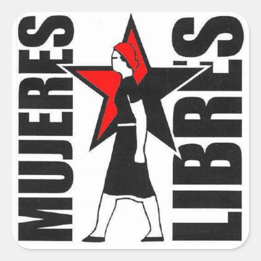 Mujeres-Flechtenaufkleber Quadratischer Aufkleber (Vorderseite)