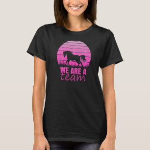 Mujeres y Niñas Jinetes amor por los Caballos Atar T-Shirt