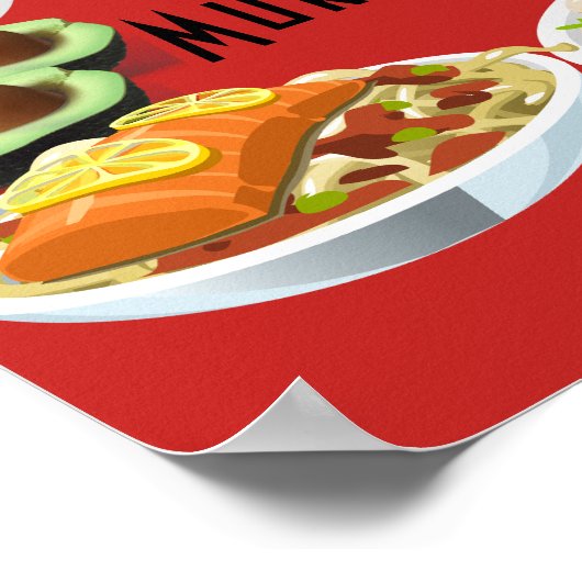 Mukbang Food Poster (Ecke)