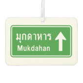 Mukdahan Ahead ⚠ Thai Highway ⚠ Autolufterfrischer (Rückseite)