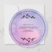 Mukhe Bhaat Watercolor Reis - Einladung (Rückseite)