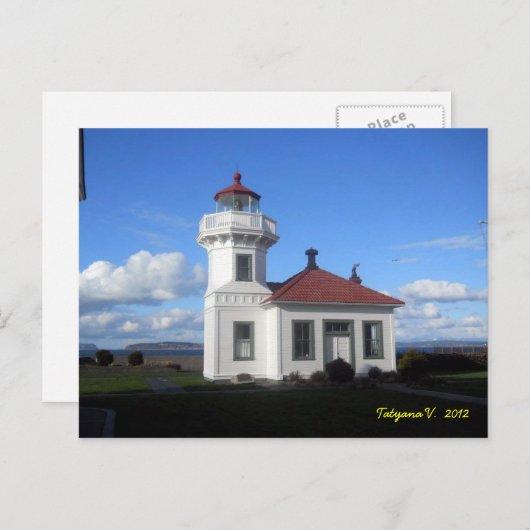 Mukilteo Light Postkarte (Vorne/Hinten)