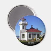 Mukilteo Lighthouse, Mukilteo, Washington Magnet (Vorderseite/Rückseite)
