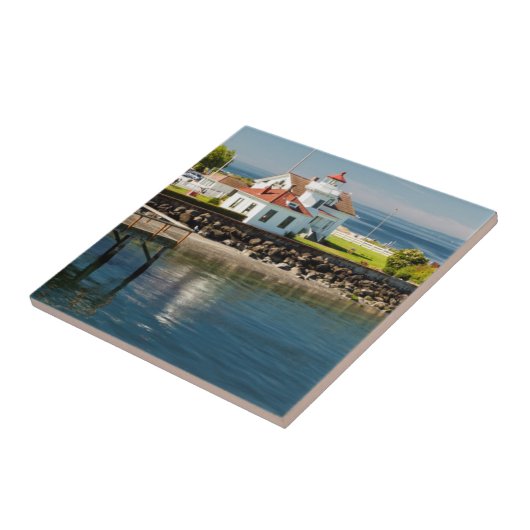 Mukilteo Lighthouse, Mukilteo, Washington, USA Fliese (Seite)