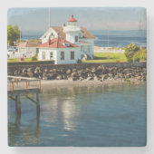 Mukilteo Lighthouse, Mukilteo, Washington, USA Steinuntersetzer (Vorderseite)