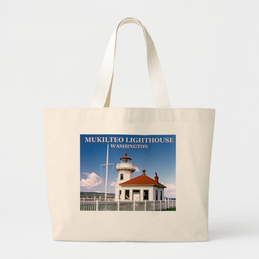 Mukilteo Lighthouse, Washington Jumbo Tote Bag Stoffbeutel (Vorne)
