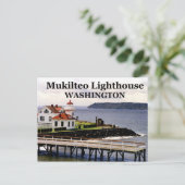 Mukilteo Lighthouse, Washington Postcard #1 Postkarte (Stehend Vorderseite)