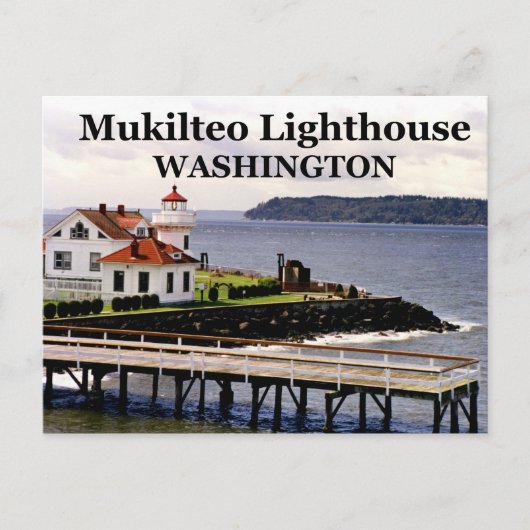 Mukilteo Lighthouse, Washington Postcard #1 Postkarte (Vorderseite)