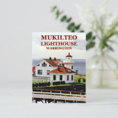 Mukilteo Lighthouse, Washington Postcard Postkarte (Stehend Vorderseite)