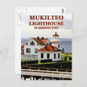Mukilteo Lighthouse, Washington Postcard Postkarte (Vorne/Hinten)