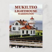 Mukilteo Lighthouse, Washington Postcard Postkarte (Vorderseite)