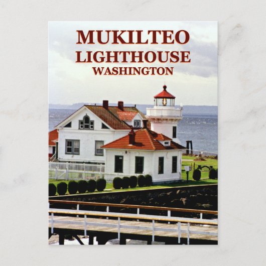 Mukilteo Lighthouse, Washington Postcard Postkarte (Vorderseite)