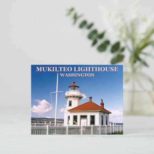 Mukilteo Lighthouse, Washington Postcard Postkarte (Stehend Vorderseite)