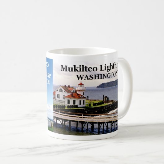 Mukilteo Lighthouse, Washington Tasse #1 (VorderseiteRechts)